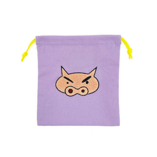 クレヨンしんちゃん サガラ刺繍巾着 ぶりぶりざえもん | クレヨン